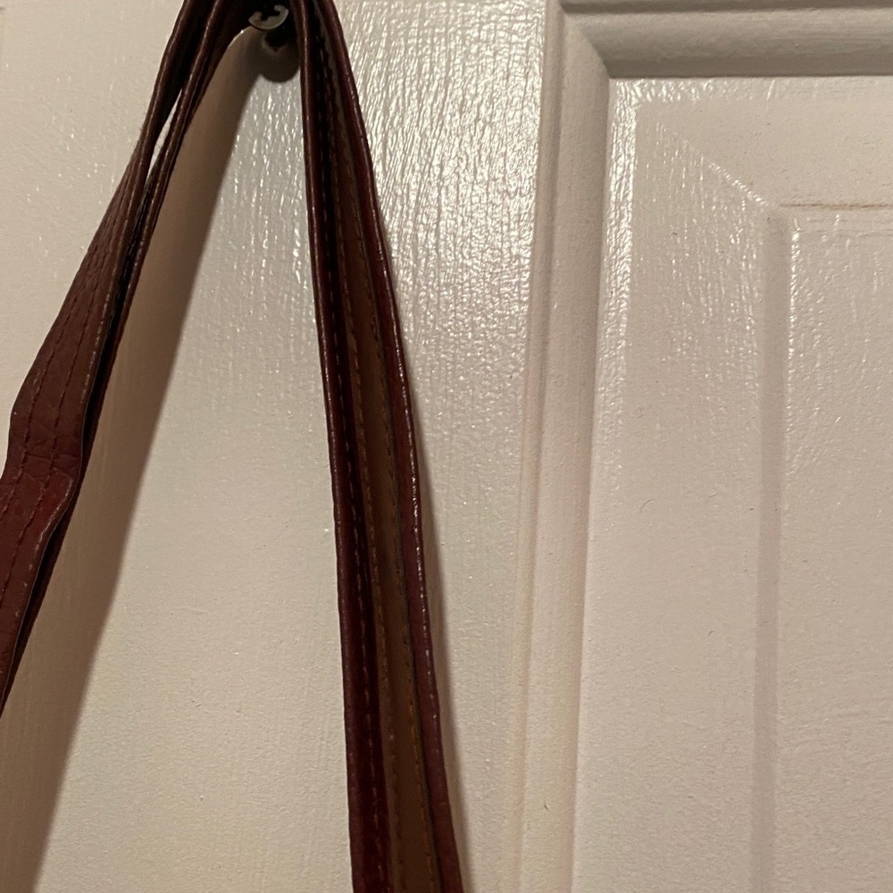 Dooney & Bourke Chestnut Leather Bag with Emblem - Picture 13 of 16
